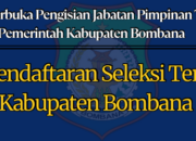 Ini Tata Cara Pendaftaran yang Wajib Diperhatikan pada Seleksi Terbuka JPTP Di Bombana