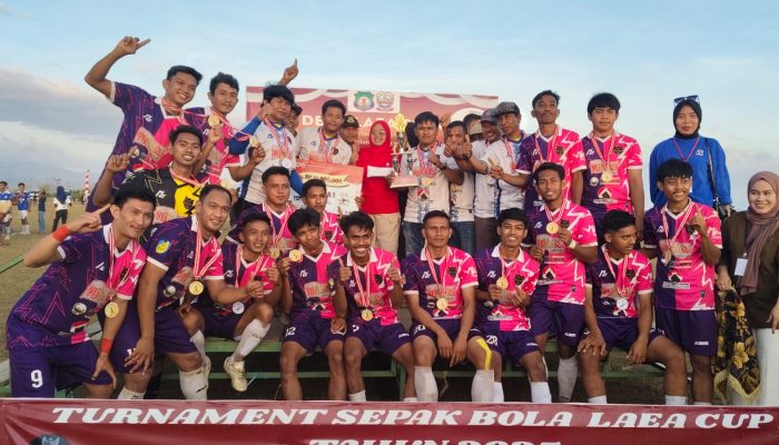 Meriah! Laea Cup 2025 Pecahkan Rekor Kehadiran, Kepala Desa Marwa, ST Tuai Pujian Warga
