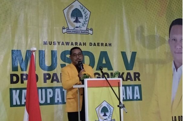 Heryanto Kembali Nahkodai Golkar Bombana, Aklamasi Jadi Simbol Soliditas dan Arah Baru Partai