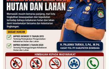Satpol PP Bombana Ingatkan Warga Waspadai Karhutla Saat Musim Kemarau